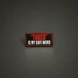 1985 Games Pin - THACO is My Safe Word