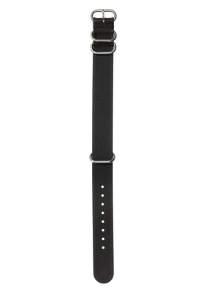 20mm FKM Rubber One Piece Band - Black