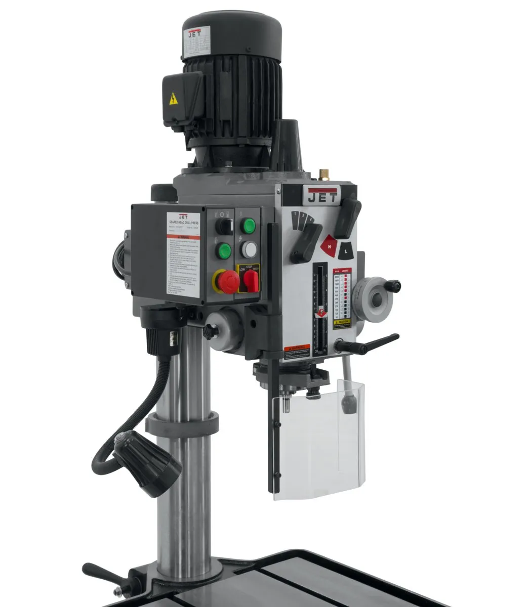 20" Geared Head Tapping Drill Press with Power Downfeed - 230V | GHD-20PFT