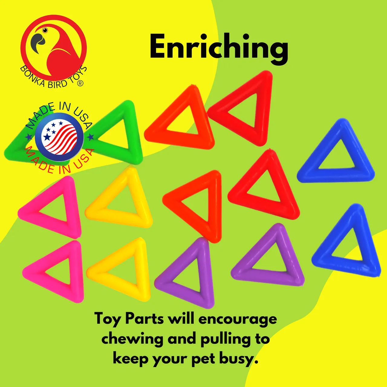 2287 Pk14 Plastic Triangles