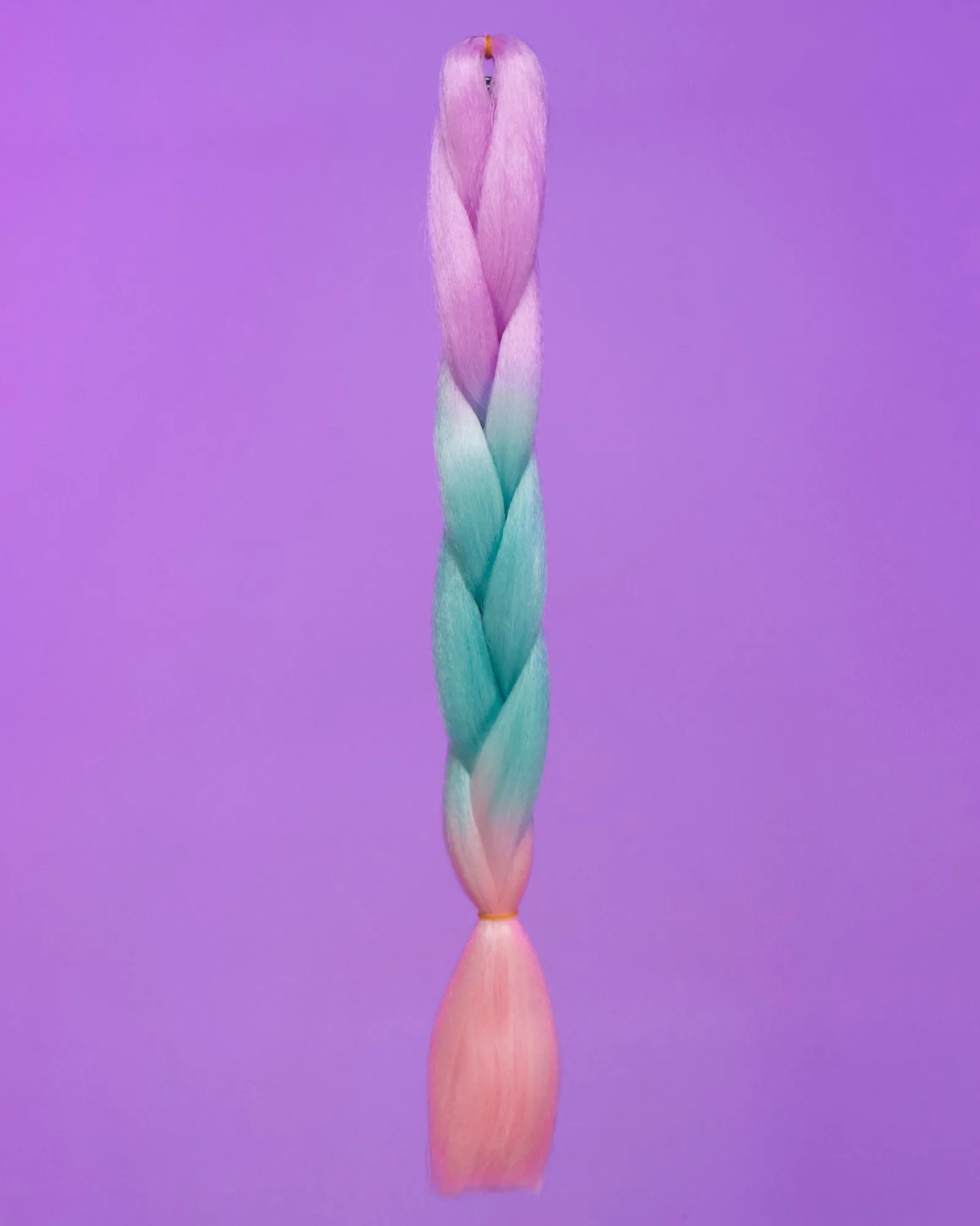 24" Lavender Blue Pink Braiding Hair Extensions