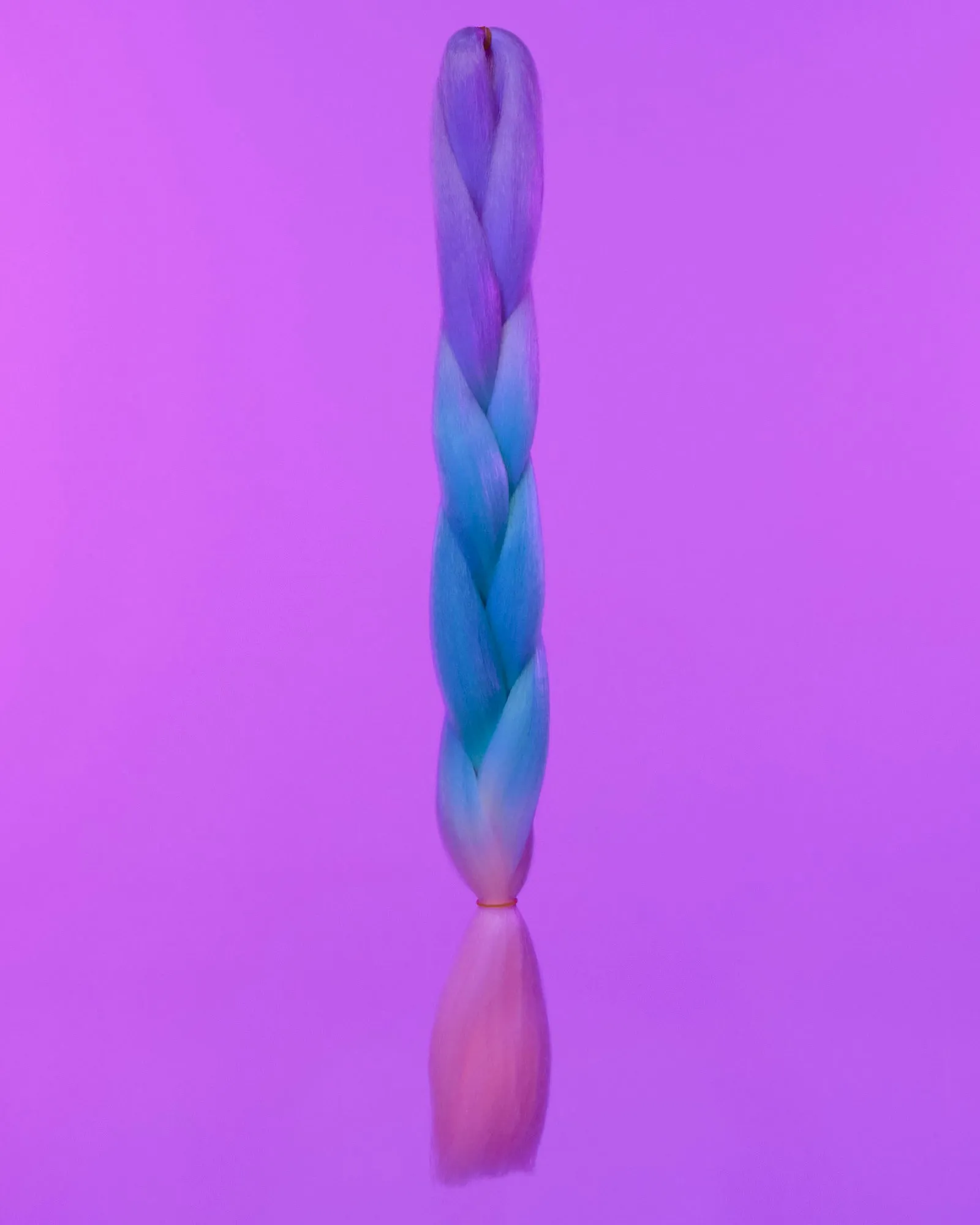 24" Lavender Blue Pink Braiding Hair Extensions
