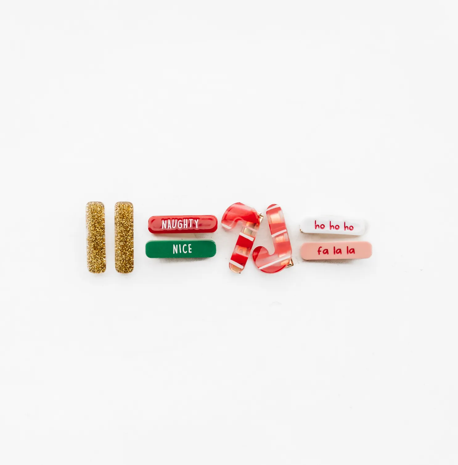 2PK BAR CLIPS: santa's list / naughty & nice