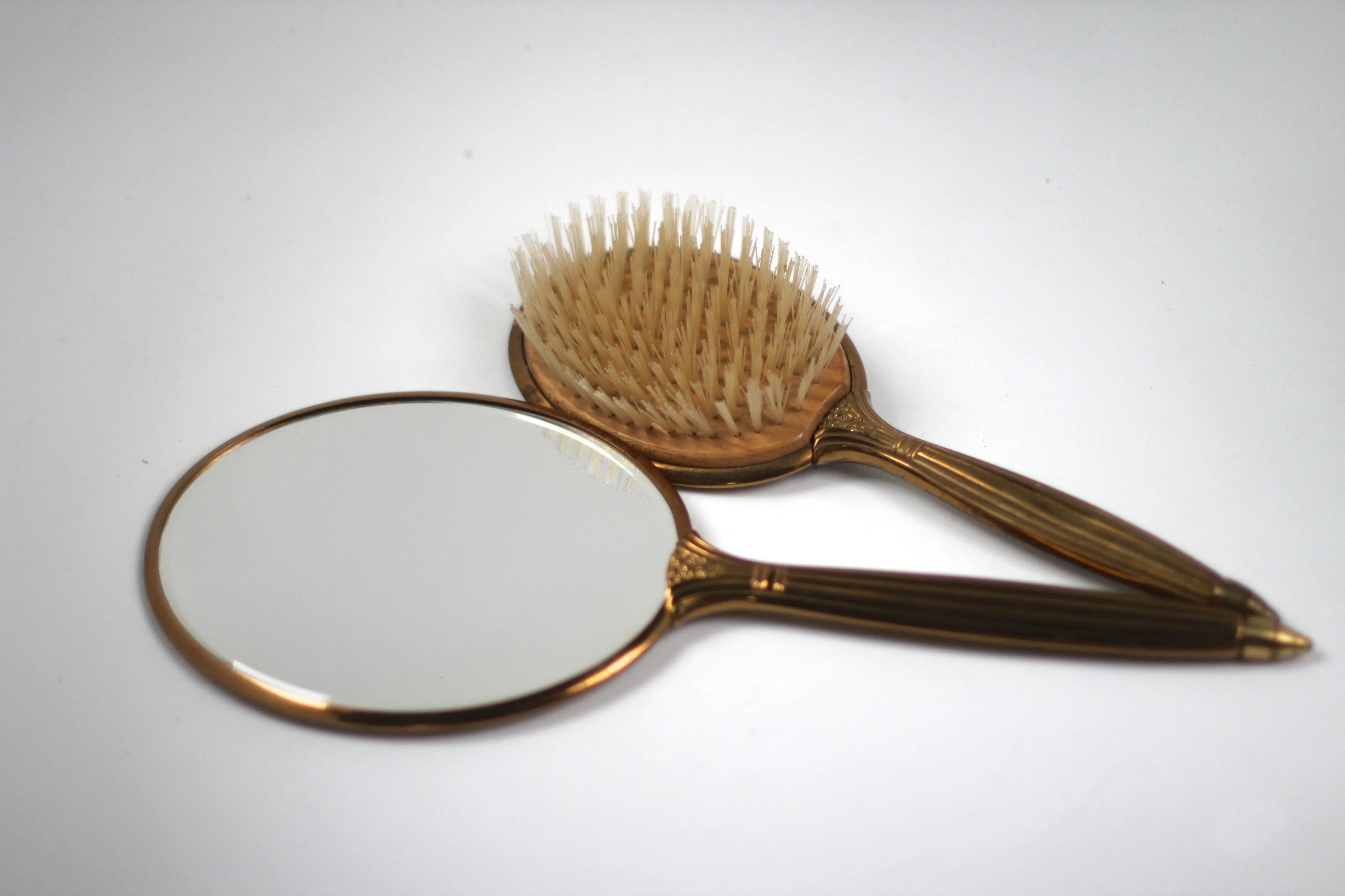 Antique Rosebud Blue Vanity Set