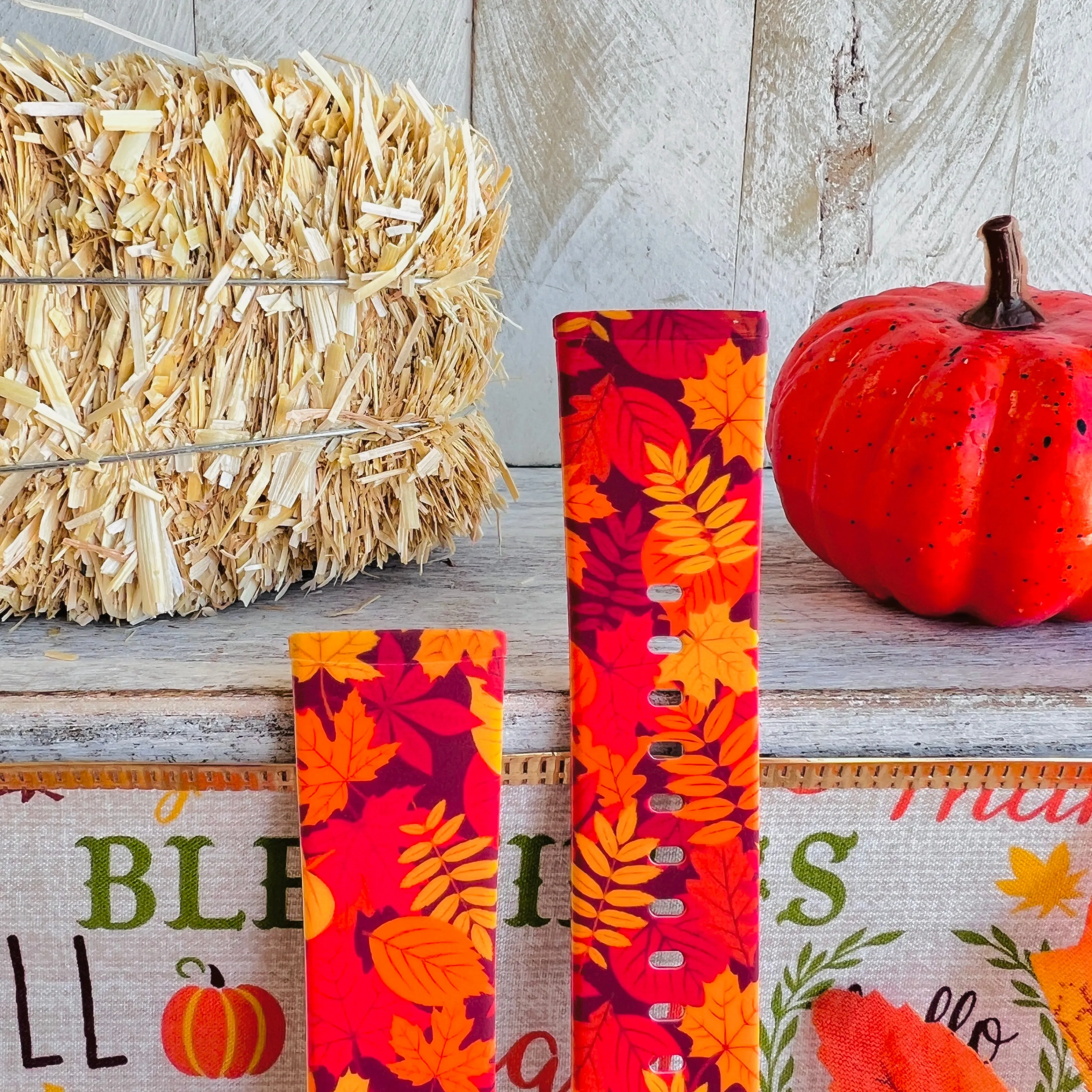 Autumn Leaf Print Silicone Band For Fitbit Versa 3/4/Sense