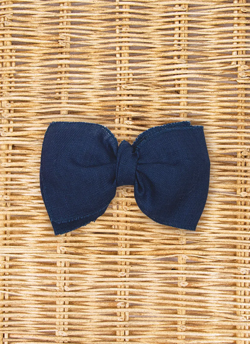 Big Bow Linen Clip