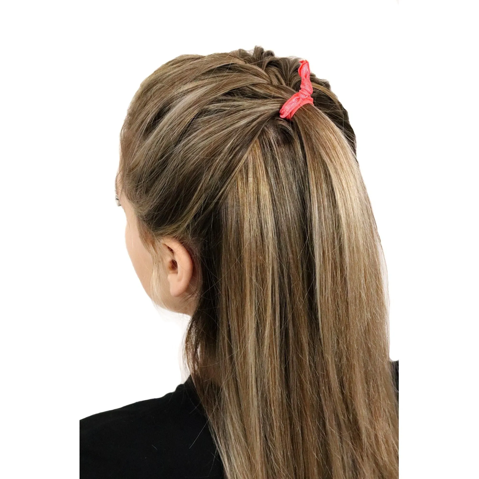 Black Ribbon Hair Ties - 50 Pack