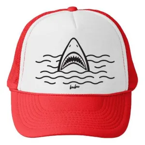Bubu - Shark White/Red Trucker Hat