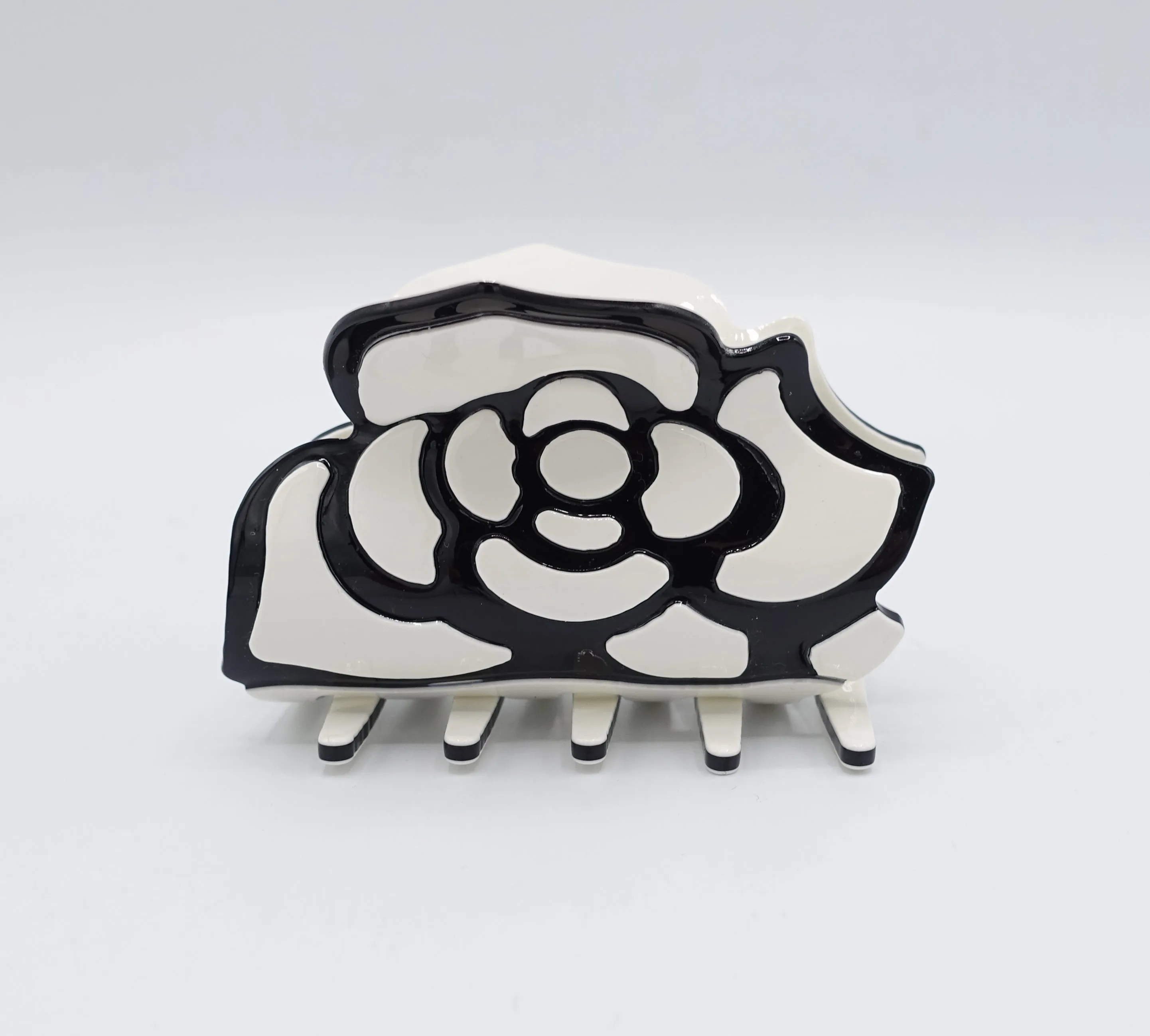 cellulose flower hair claw, rose hair claw for women