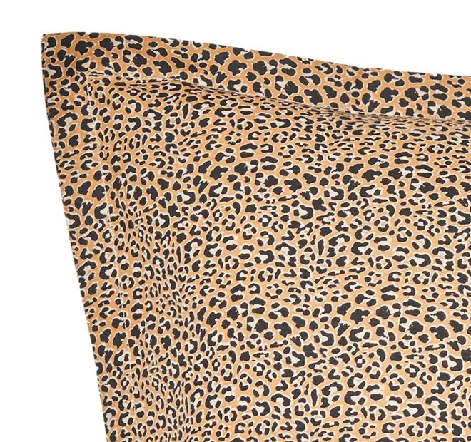 Cheetah Quilt Cover Set Range Black