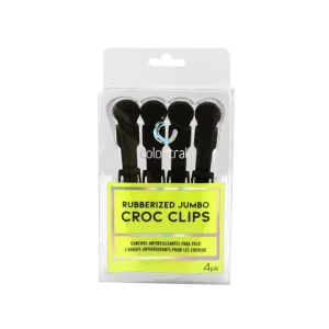Colortrak Jumbo Rubberized Croc Clips 4 Pack