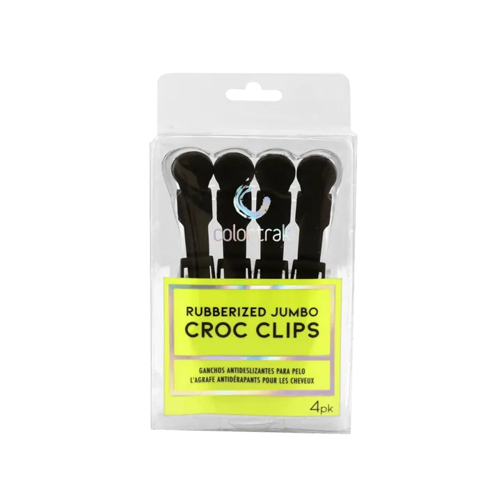 Colortrak Jumbo Rubberized Croc Clips 4 Pack