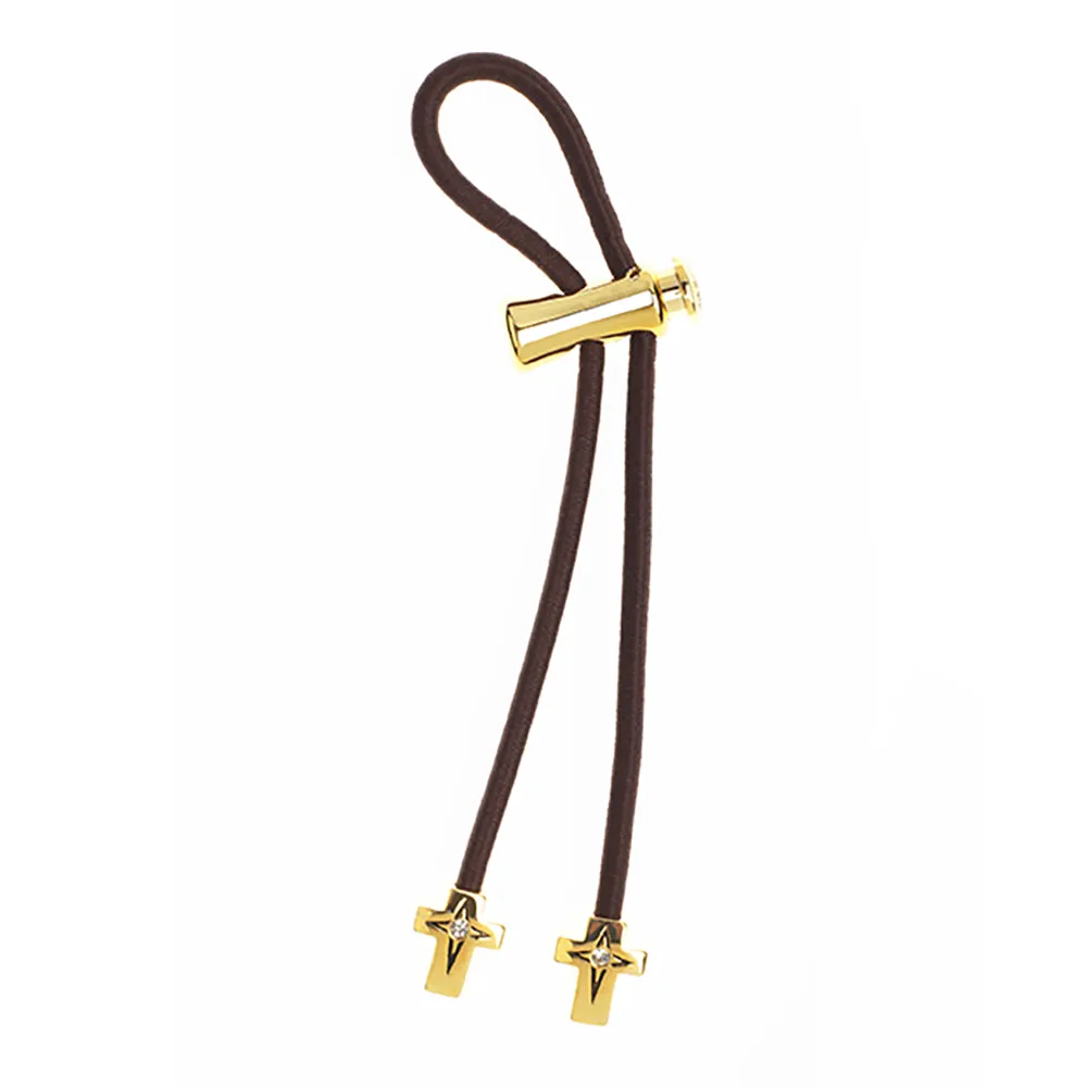Cross 'Believer' in Gold with Crystal Accent