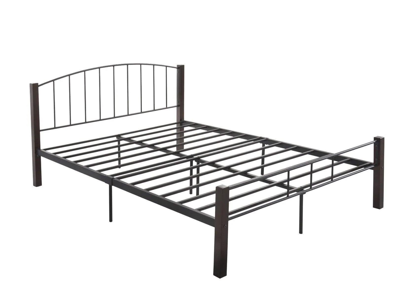 Double Bed frame w/ solidwood post in Black   Wenge