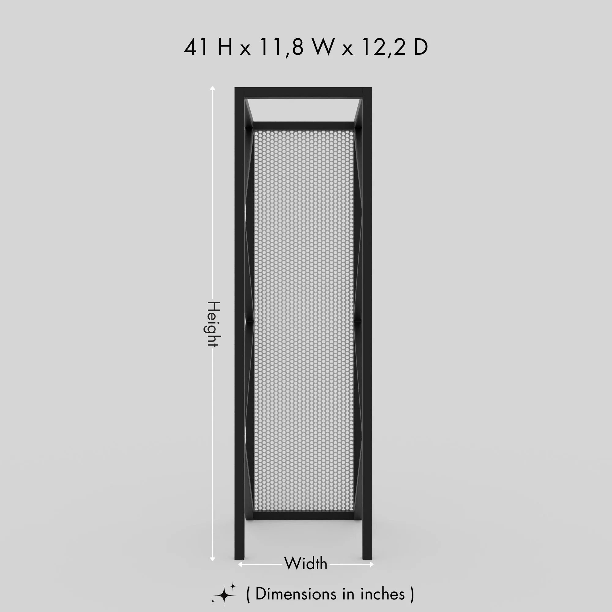 Elegant Metal Wood Storage