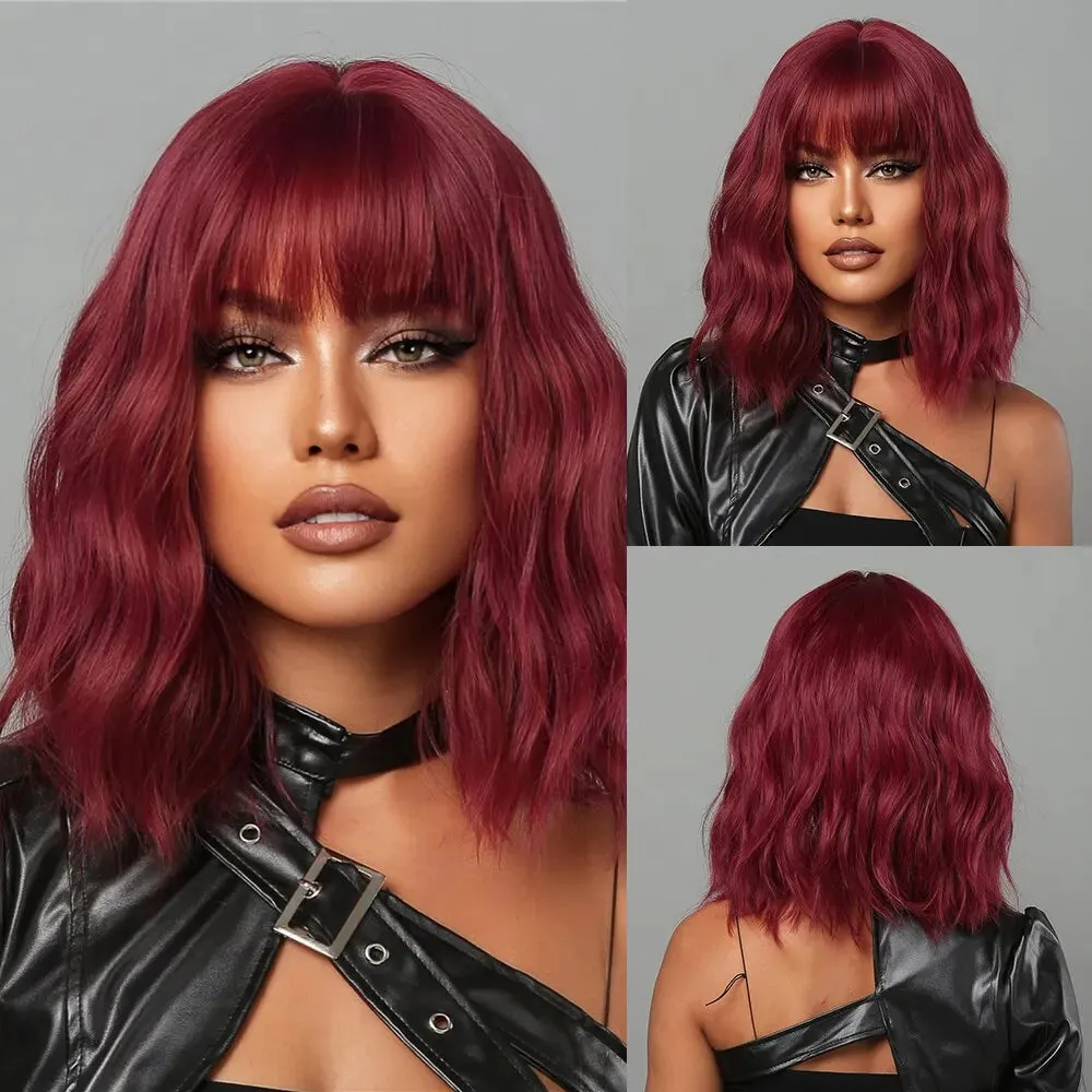 Embrace Effortless Elegance with Our Grey Wavy Bob Wig for Women! Costume party