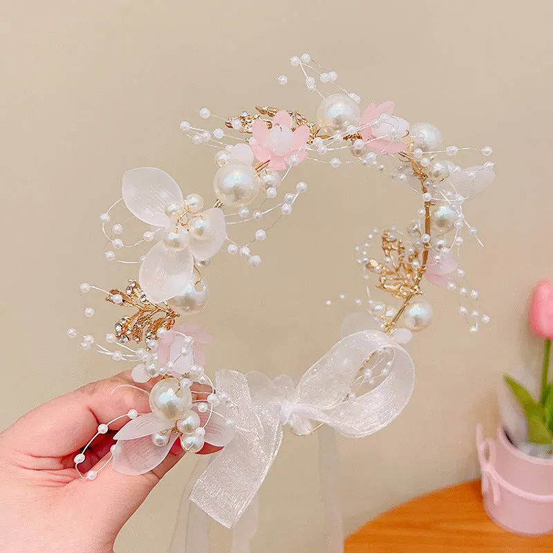 Fairyinspired Girls Outdoor Party Accessory Flower Princess Wreath
