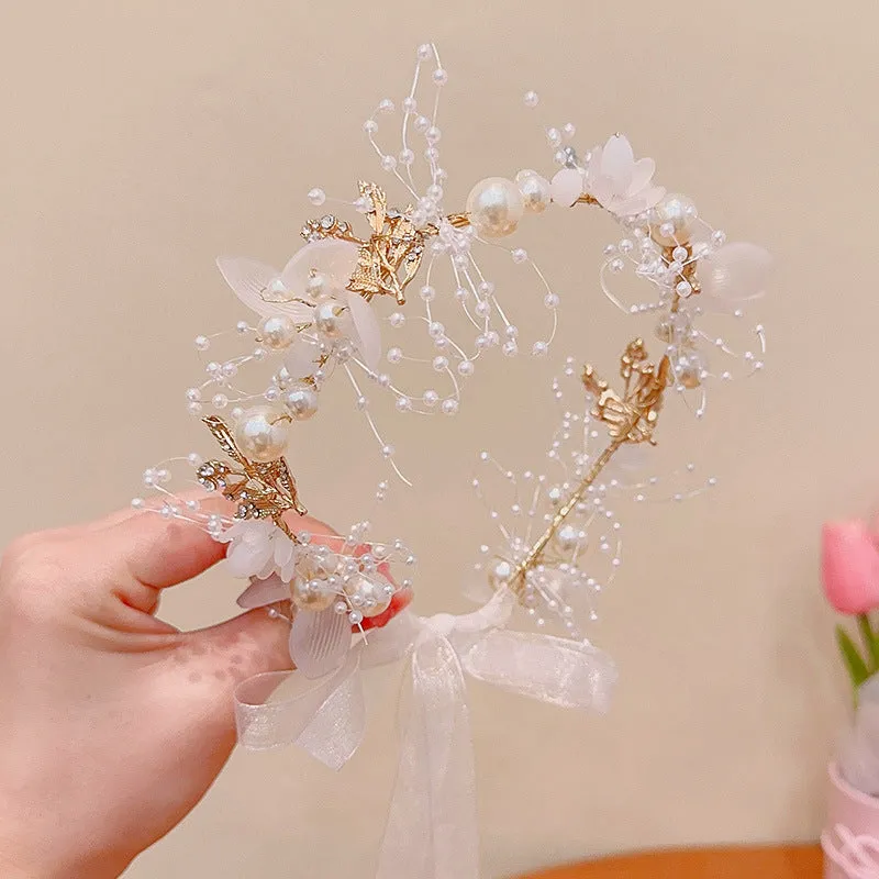 Fairyinspired Girls Outdoor Party Accessory Flower Princess Wreath