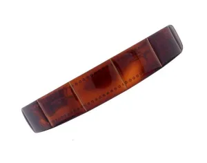French Boxed Tortoise Shell Headband w/ Gold Stripes