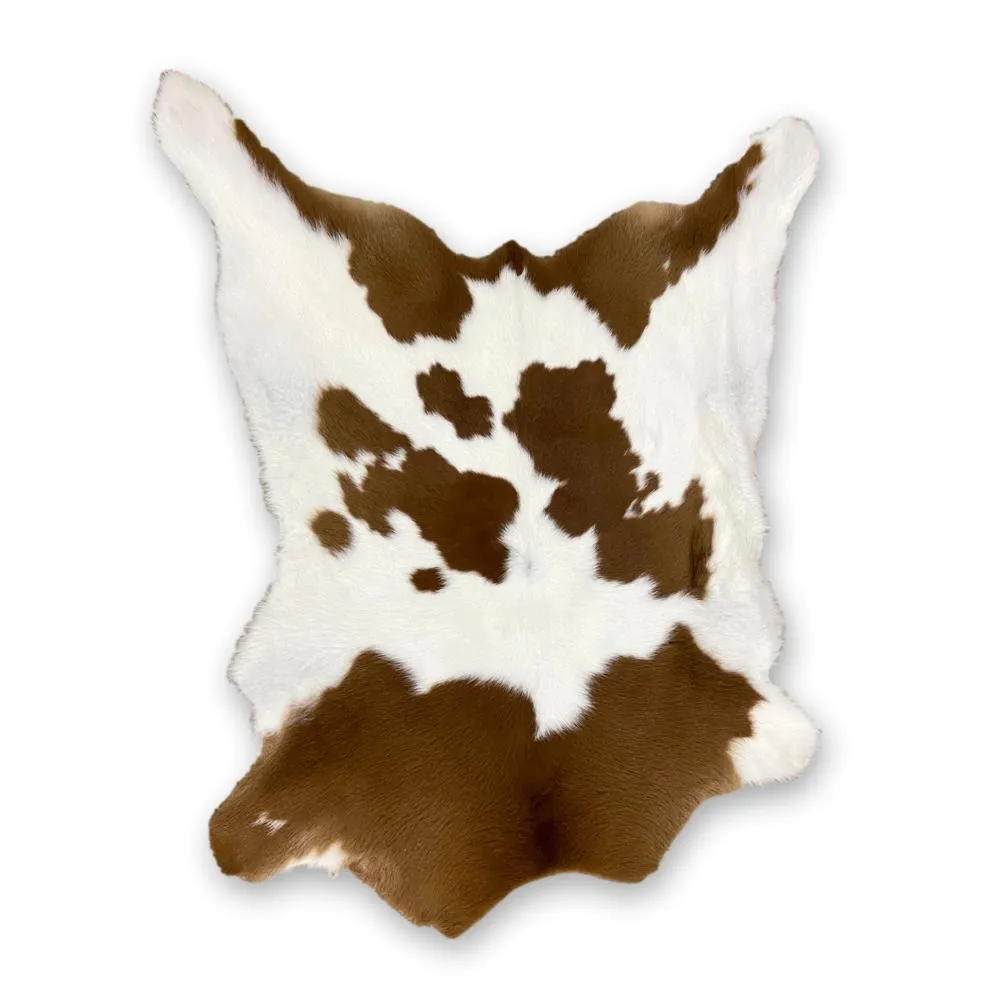 Hair on Hide Calf Leather Hides - Black & White - Brown & White - Tricolor - Calfskin Rugs
