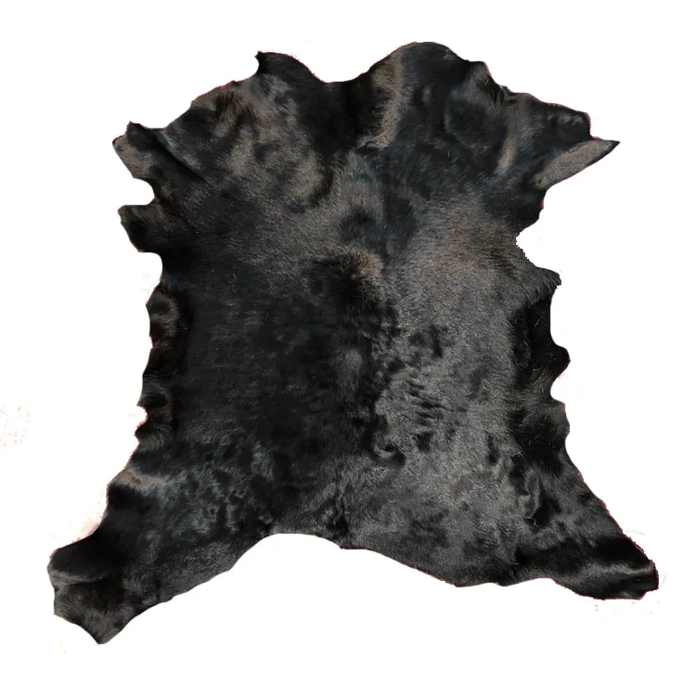 Hair on Hide Calf Leather Hides - Black & White - Brown & White - Tricolor - Calfskin Rugs