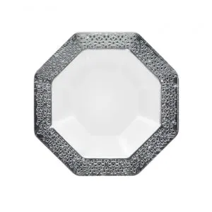 Lacetagon - 14 oz. Pearl Bowl - Silver Rim - 10 Count (Case Qty: 120)