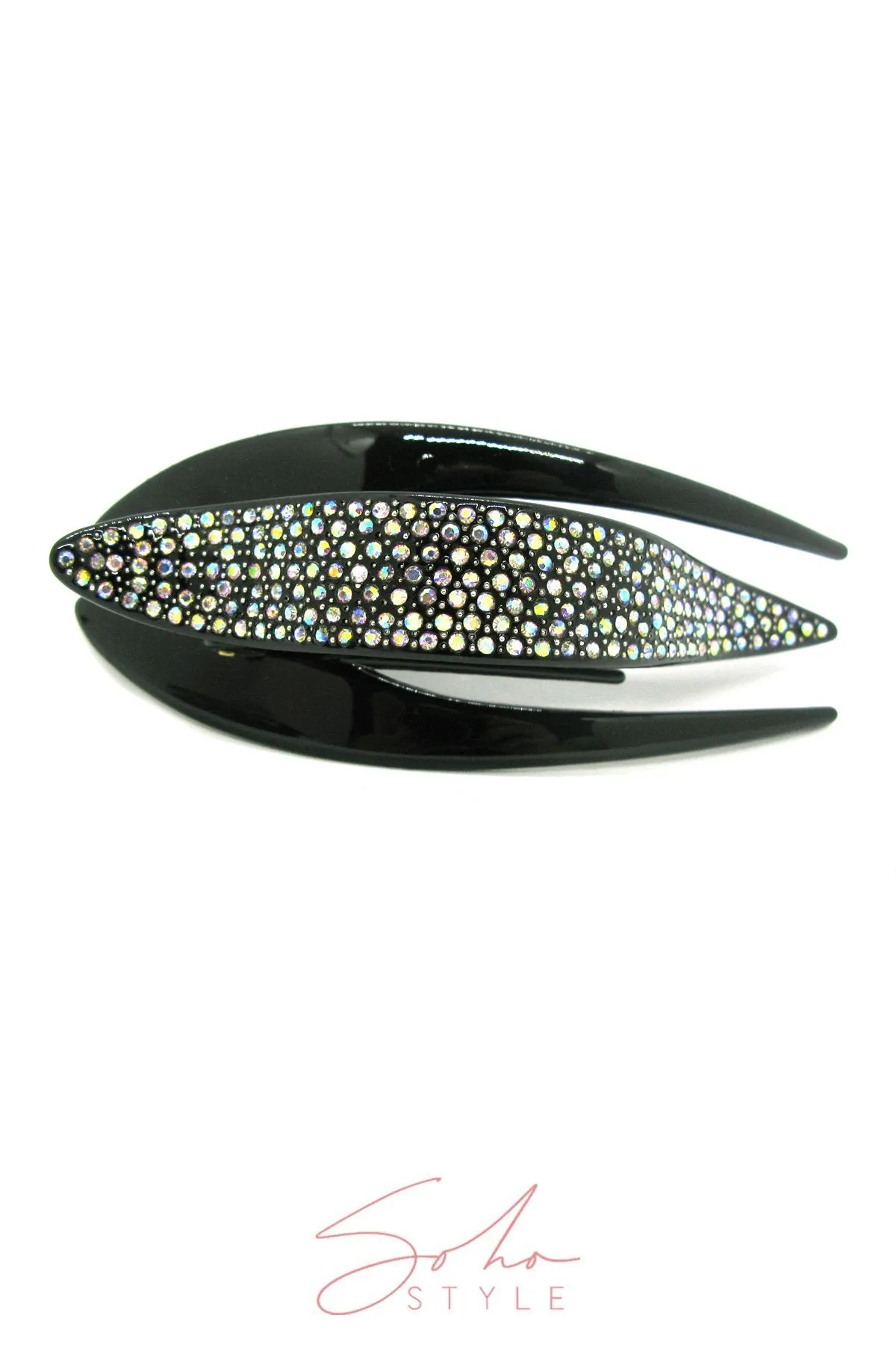 Large Alligator Crystal Rhinestone Hair Jaw Clip