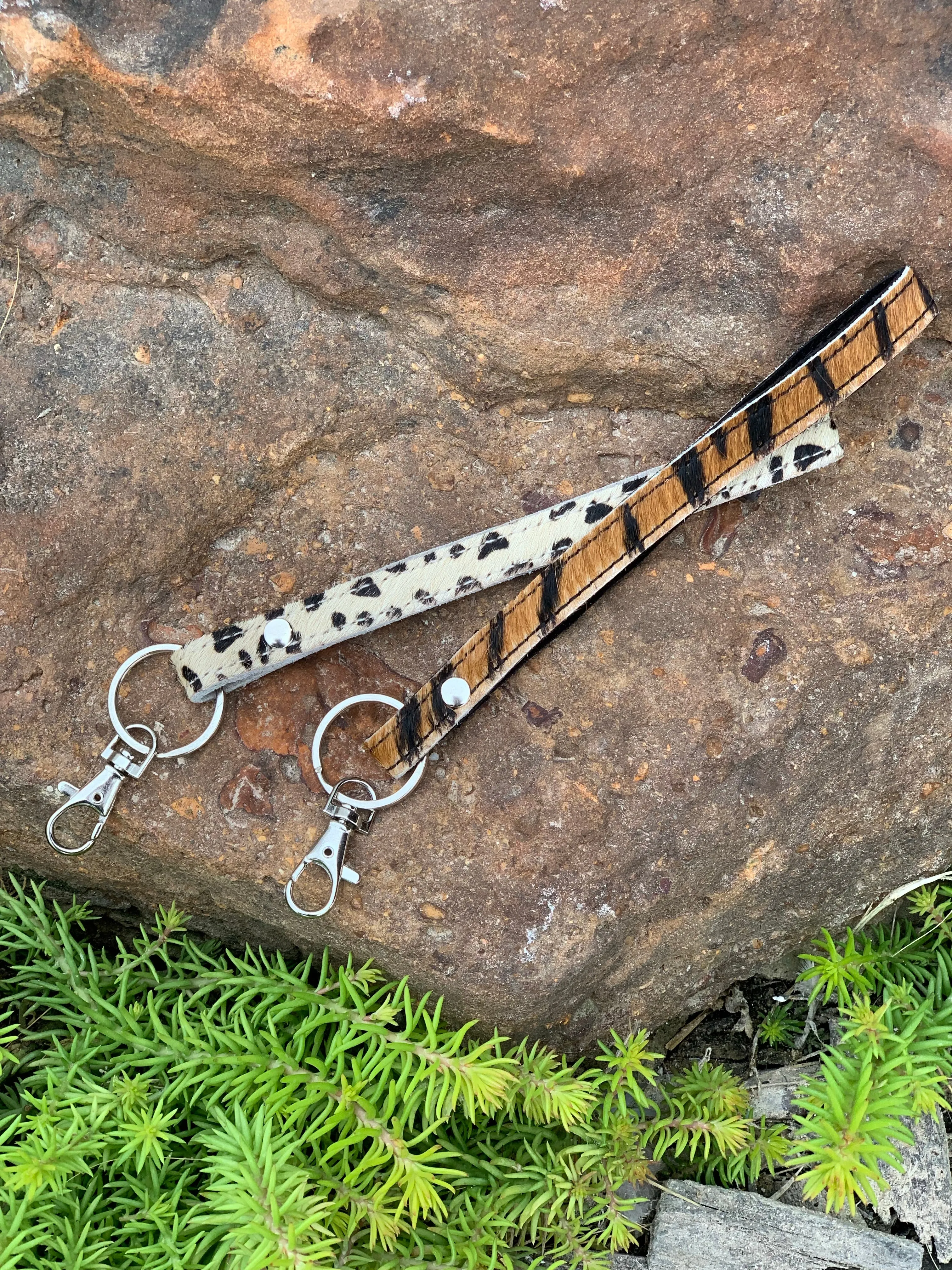 Leather Wristlet Keychain