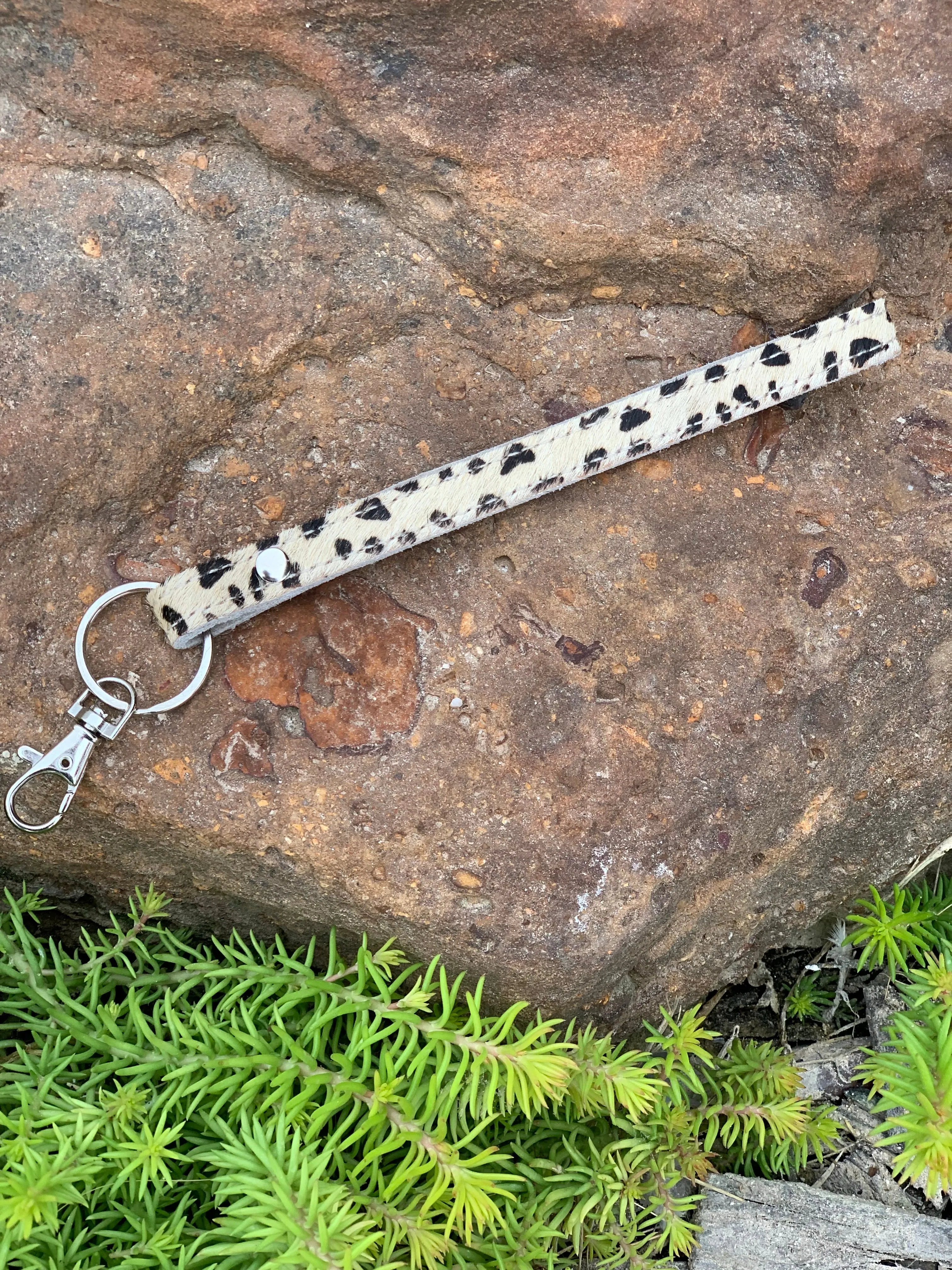 Leather Wristlet Keychain