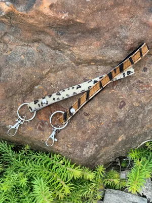 Leather Wristlet Keychain
