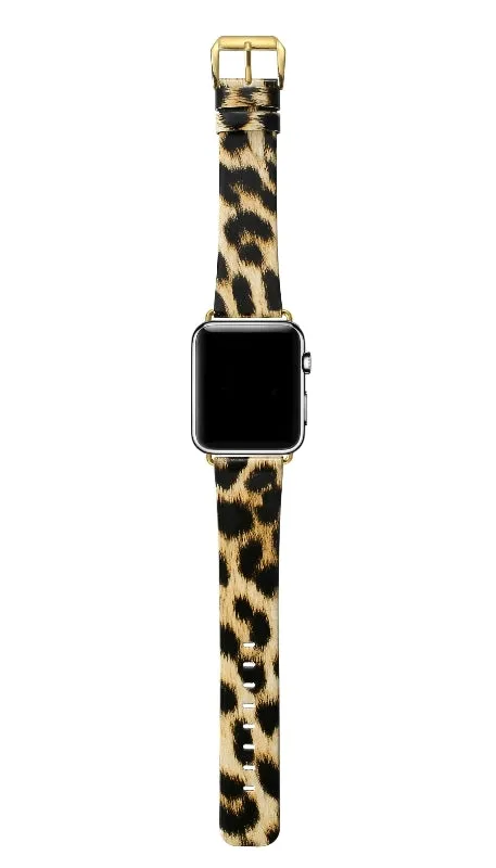 Leopard Leather Band for Apple Watch - FINAL SALE