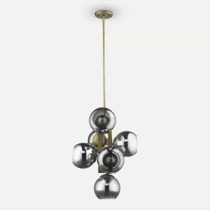 Lunette 6-Light Mid-Century Modern Pendant