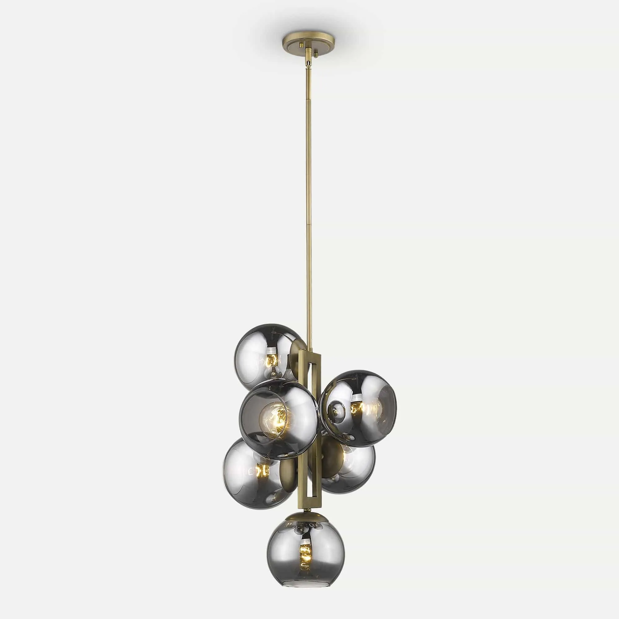 Lunette 6-Light Mid-Century Modern Pendant