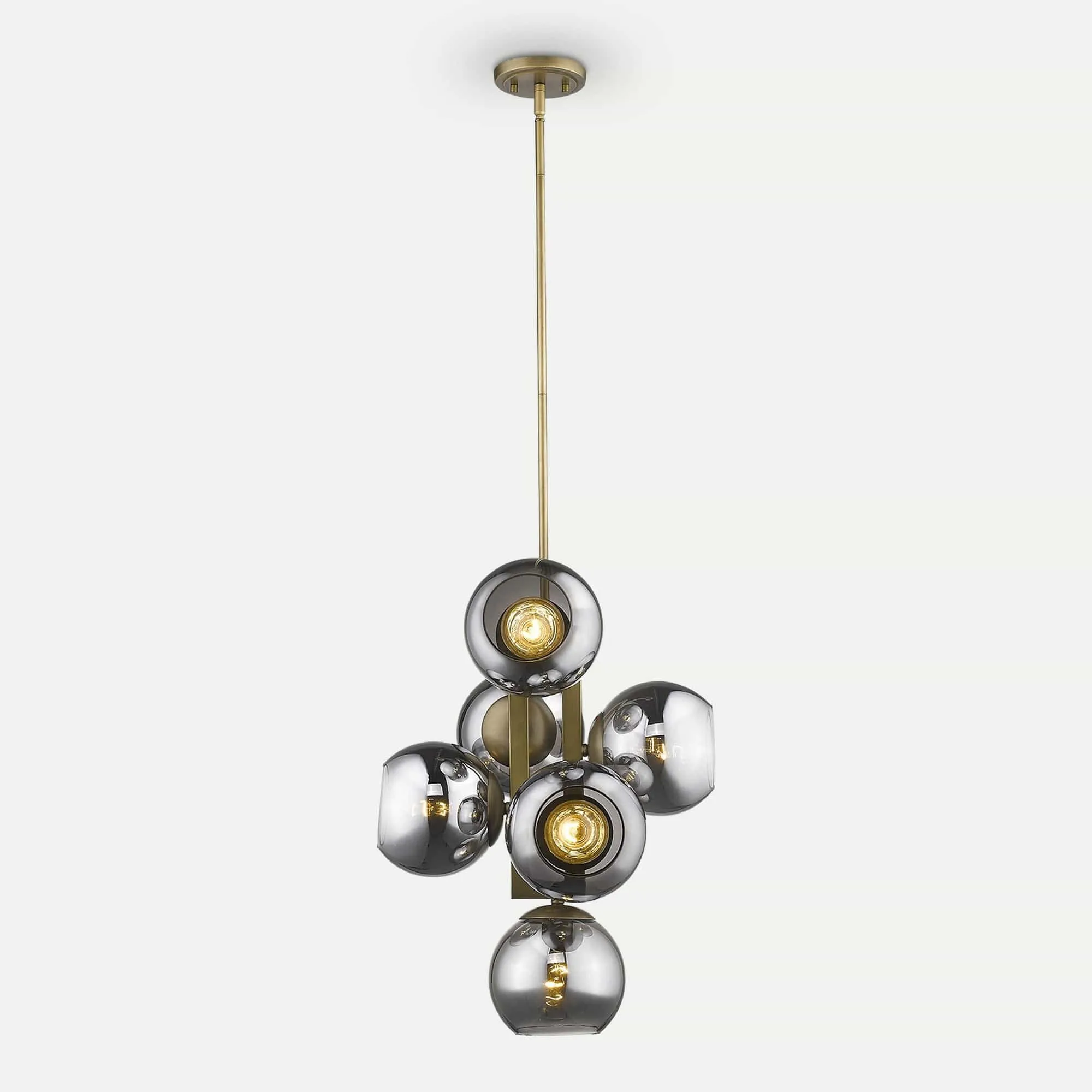 Lunette 6-Light Mid-Century Modern Pendant