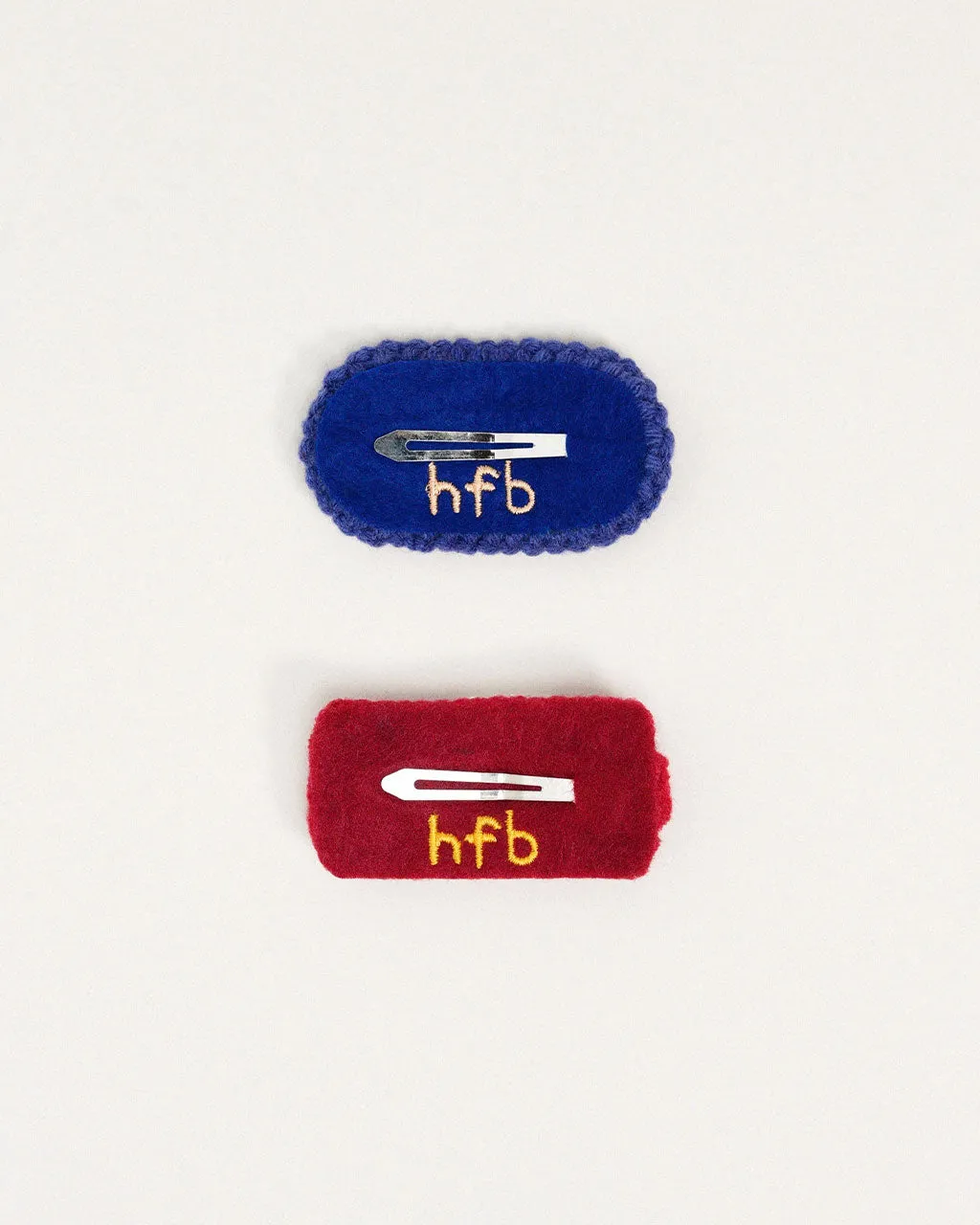 Polly Crochet Hair Clips - Red Multi