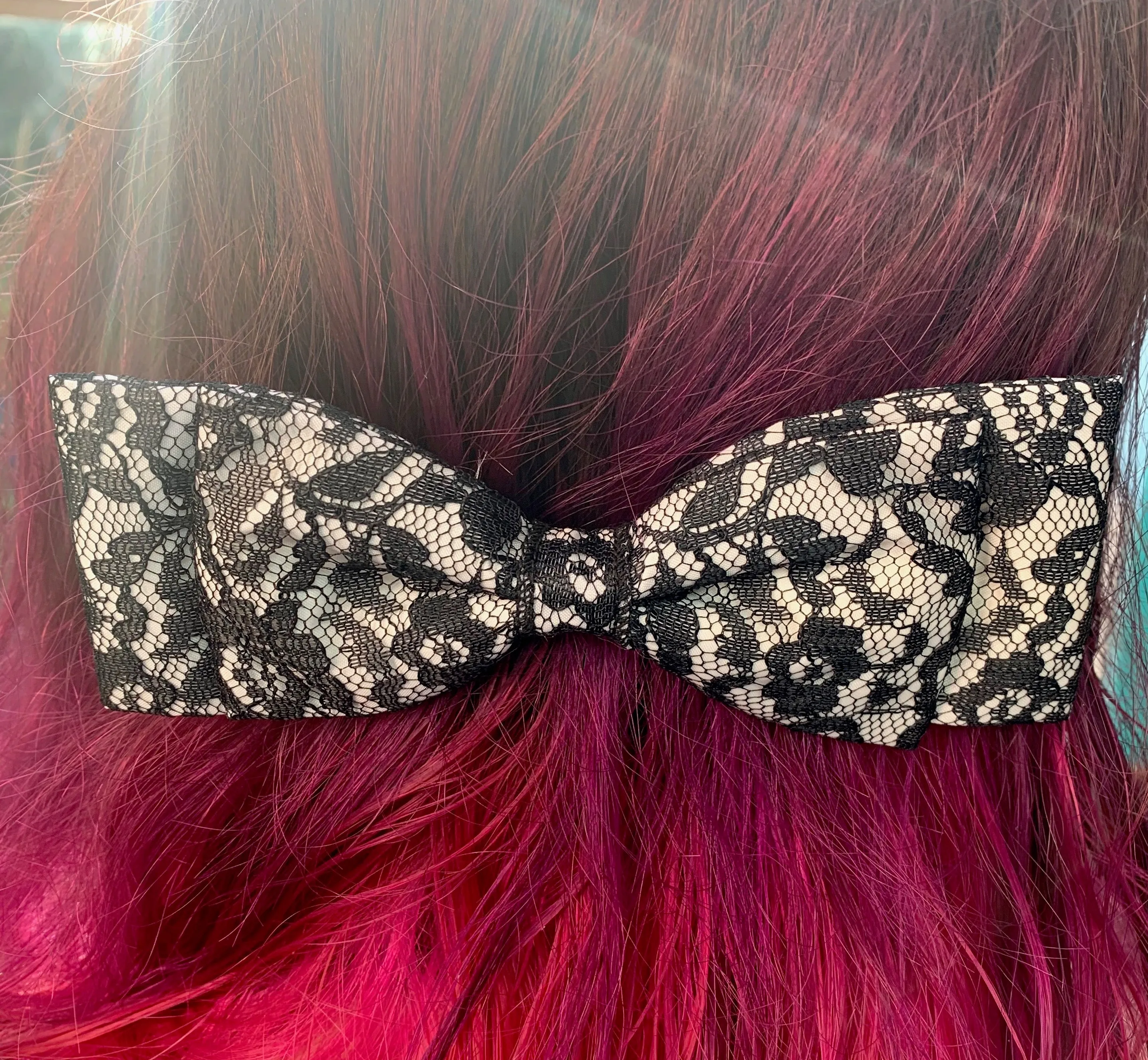 Pretty Vintage Lace Bow Hair Clip