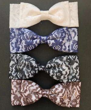 Pretty Vintage Lace Bow Hair Clip