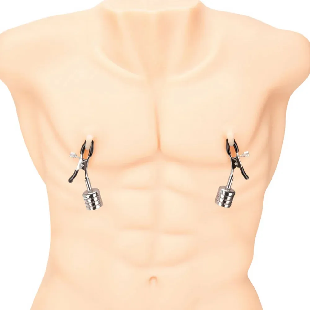 Prowler Nipple Clips with Magnetic Weights -Silver