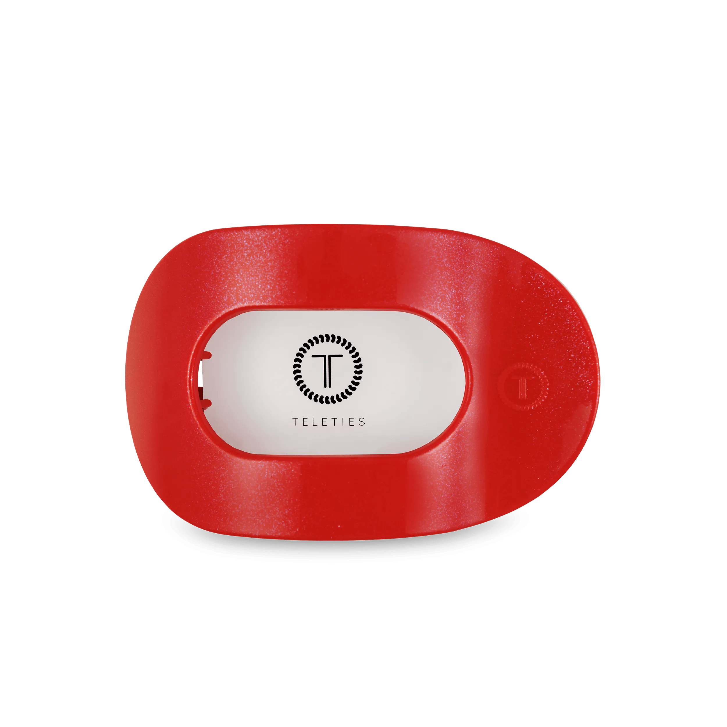 Rudolph Red Medium Flat Round Hair Clip