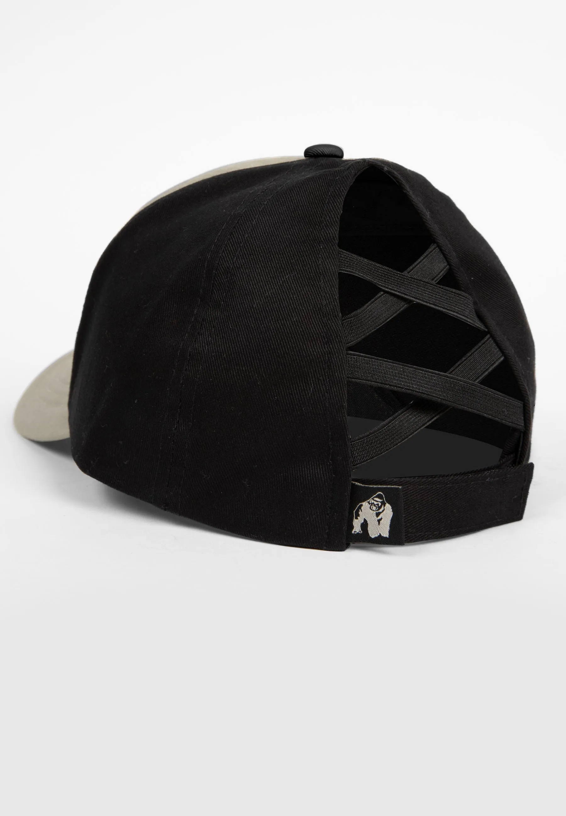 Sharon Ponytail Cap - Beige/Black