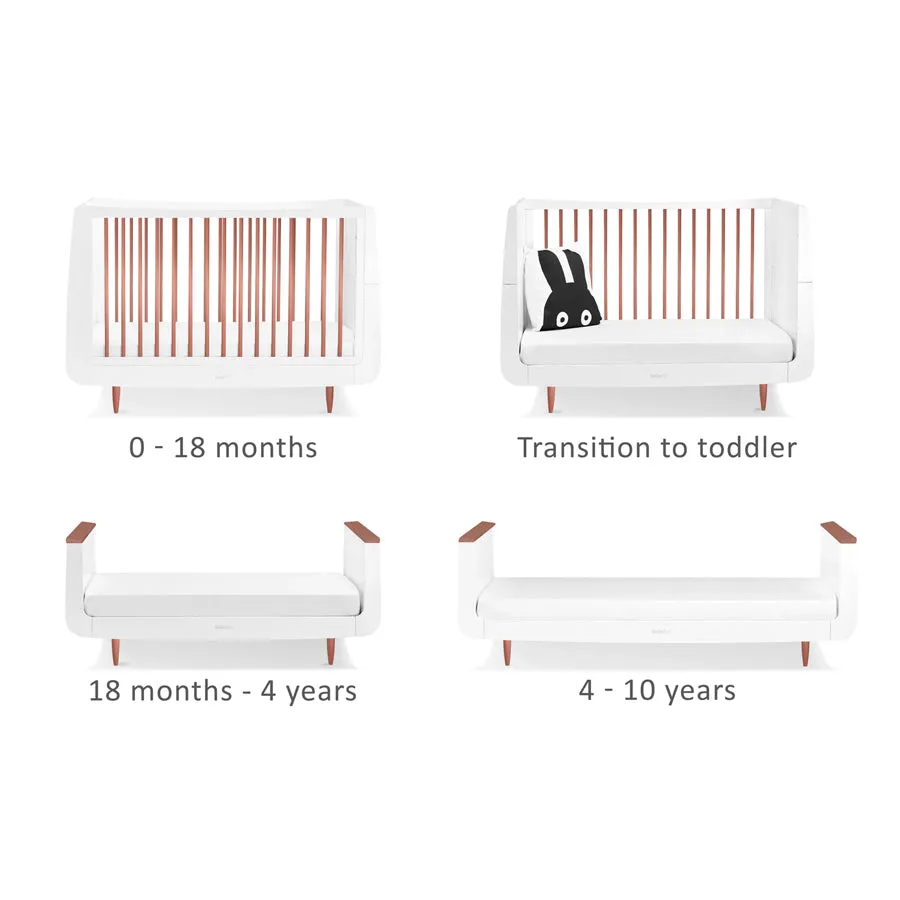 SnuzKot Skandi Cot Bed (Rose Gold)