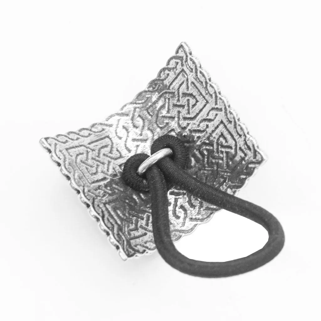 Square Celtic Ponytail Holder