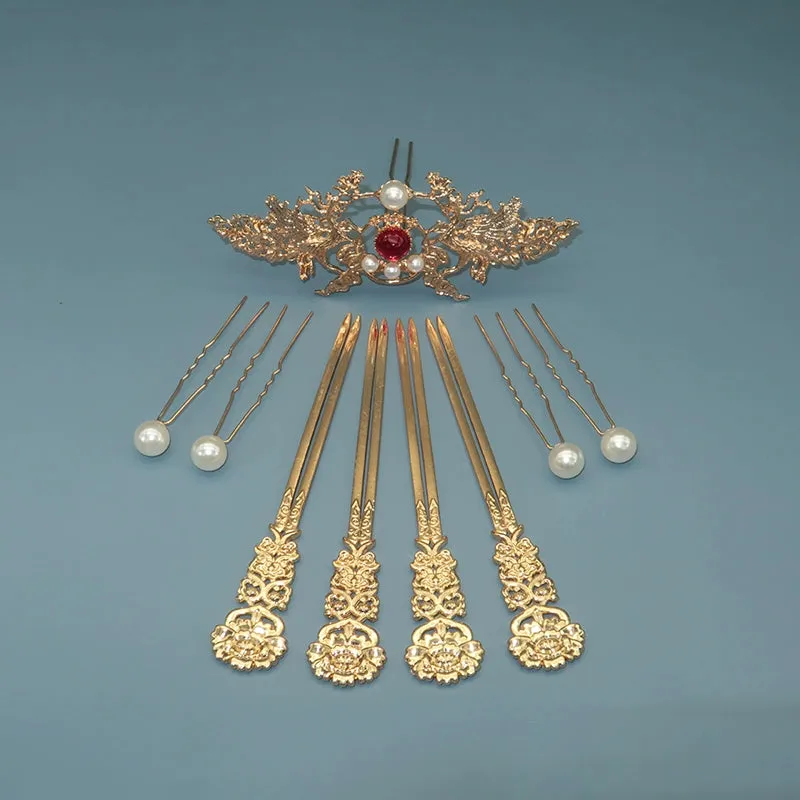 Tang Feng 唐风 Golden Age Tang Dynasty 30pc Hair Pin Set