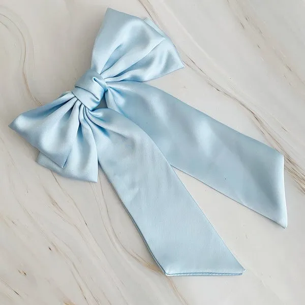 TEEK - Doubled Satin Bow Hair Clip
