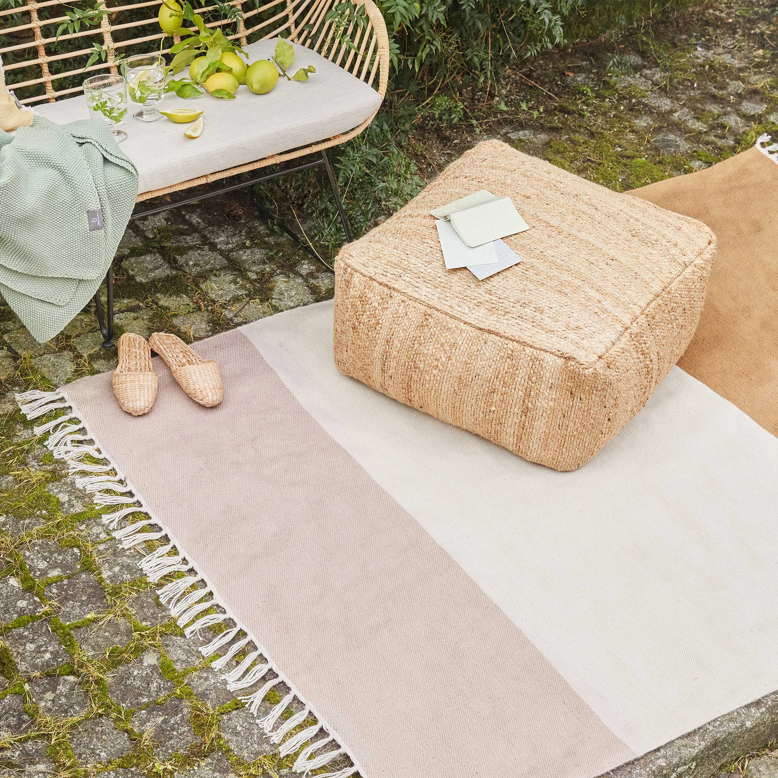 Tumla Rug [Ochre & Natural white & Natural]