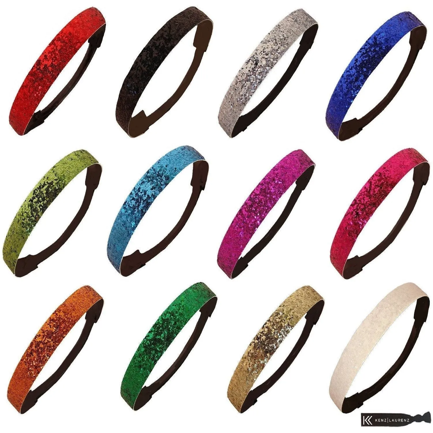 White Cheetah Glitter Headband