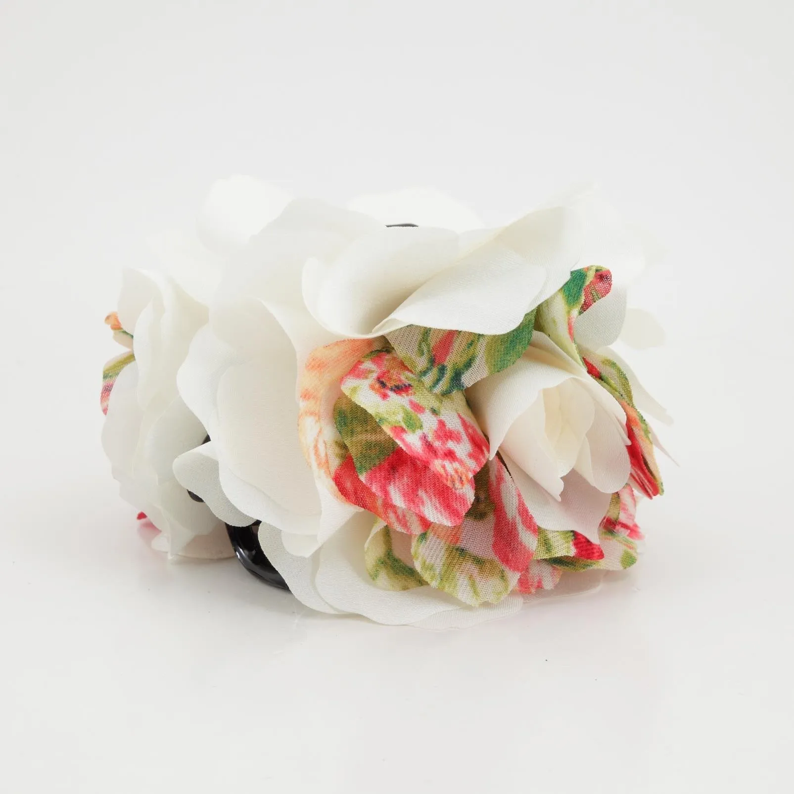 Wild Rose Two Tone Petal Flower Hair Jaw Claw