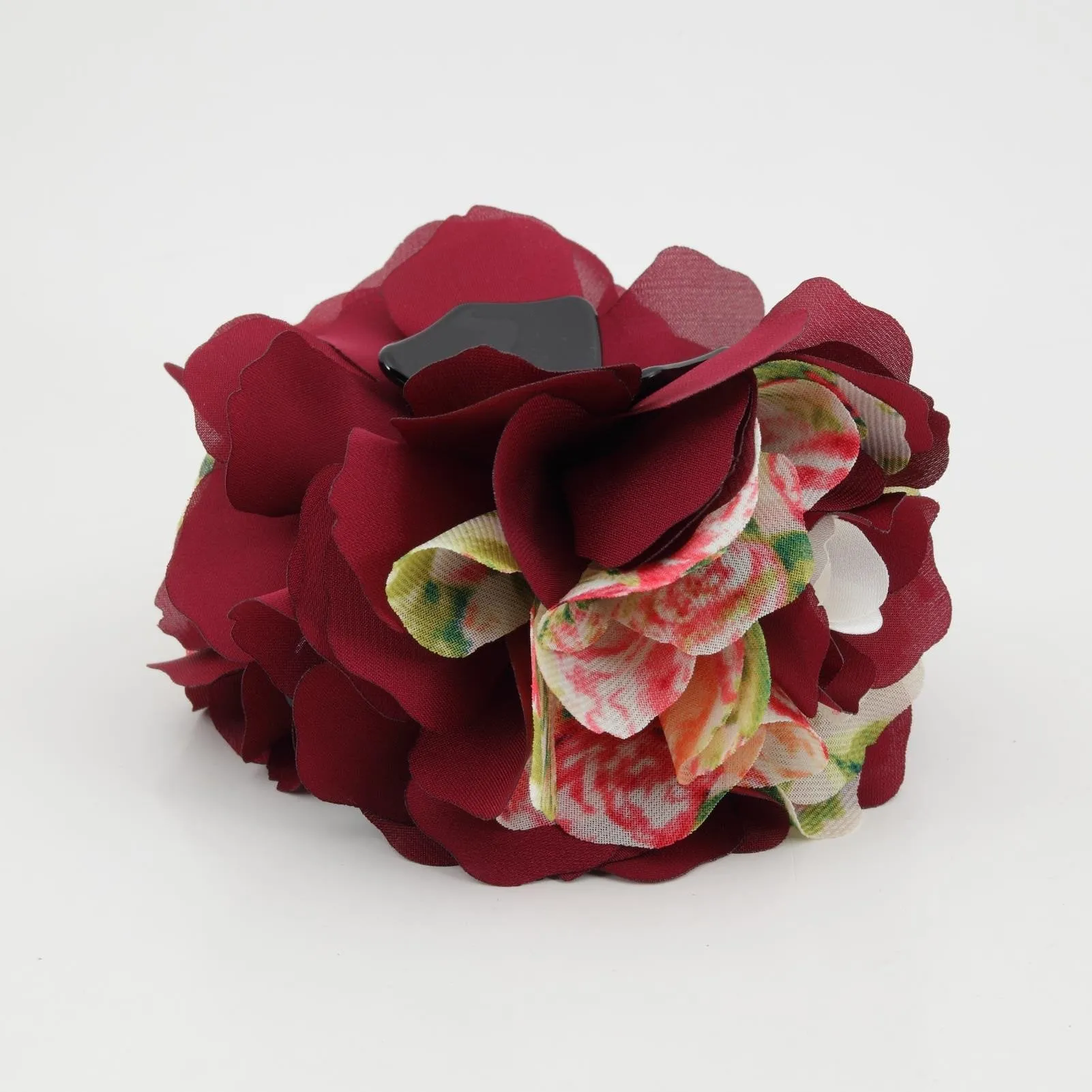 Wild Rose Two Tone Petal Flower Hair Jaw Claw