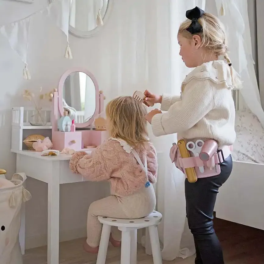 Wooden Hairdresser Set Pretend Play