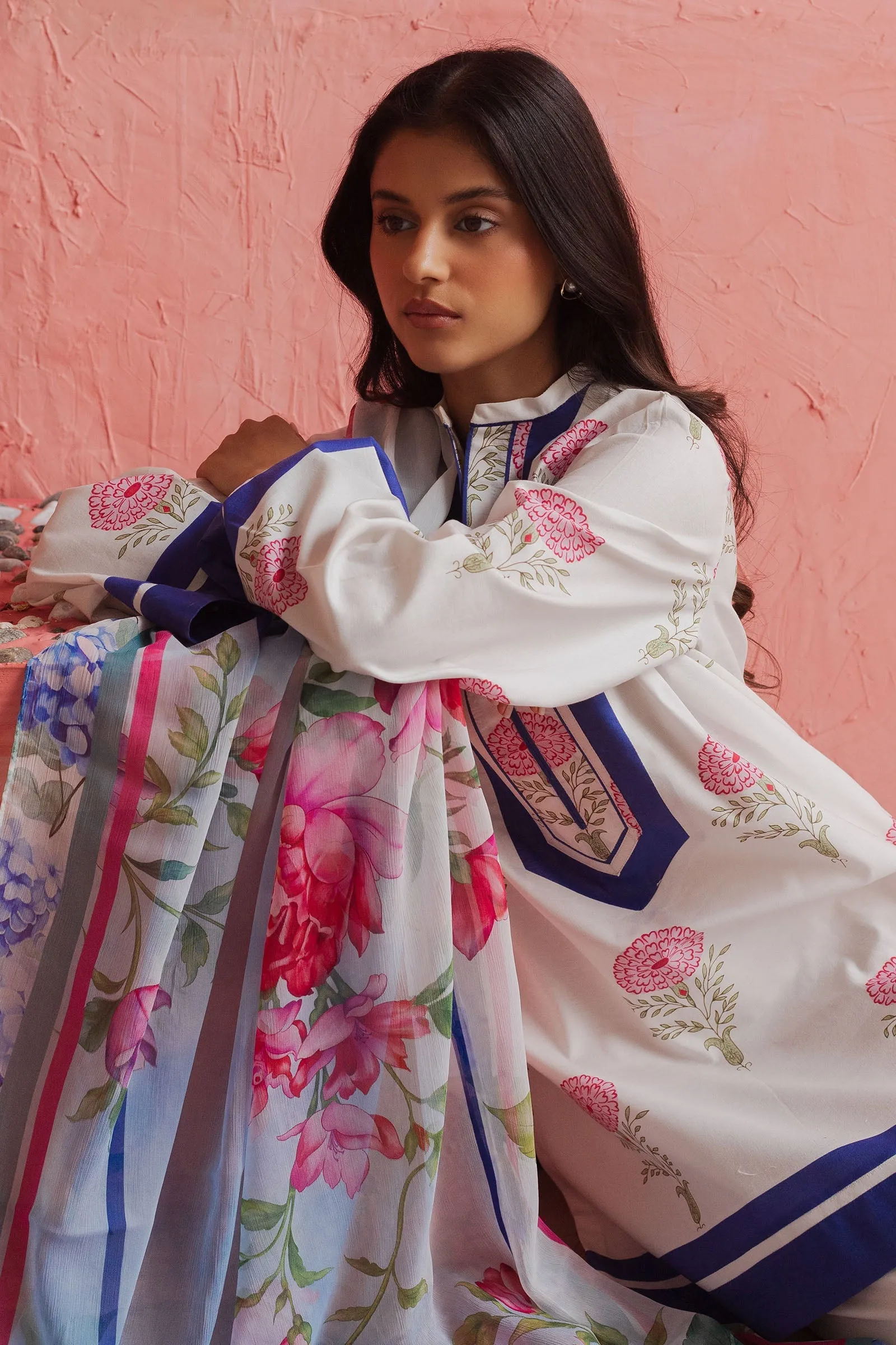 Zara Shahjahan Coco Prints Vol-II – MELON BLUSH-D5